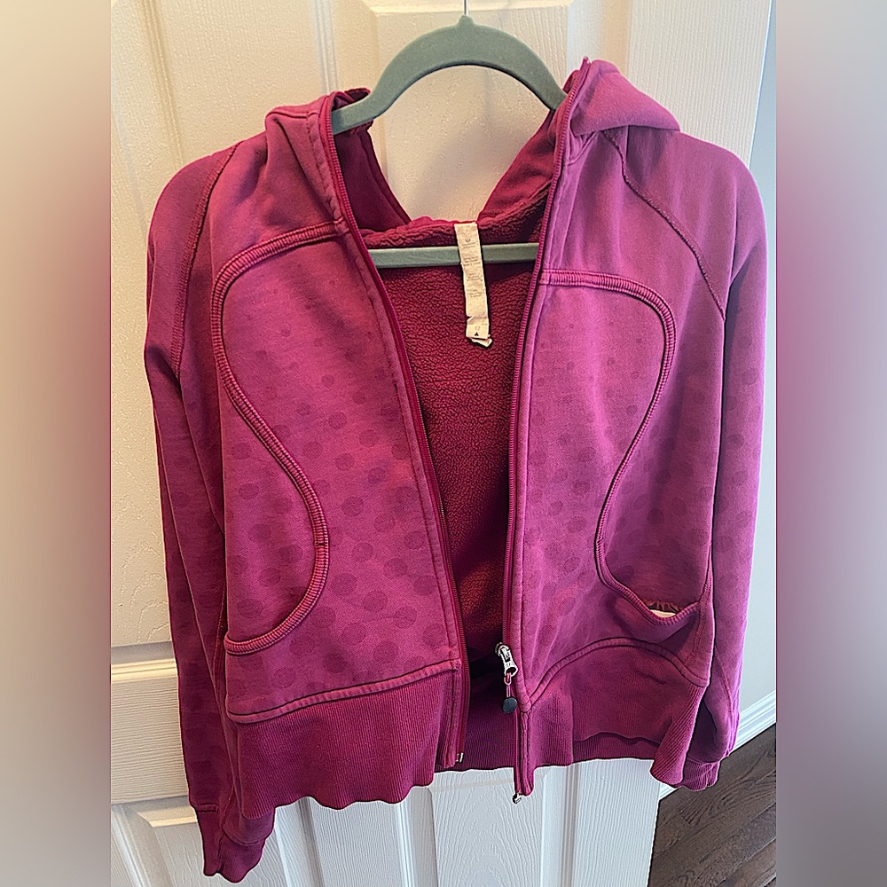 Lululemon scuba zip up Size 10